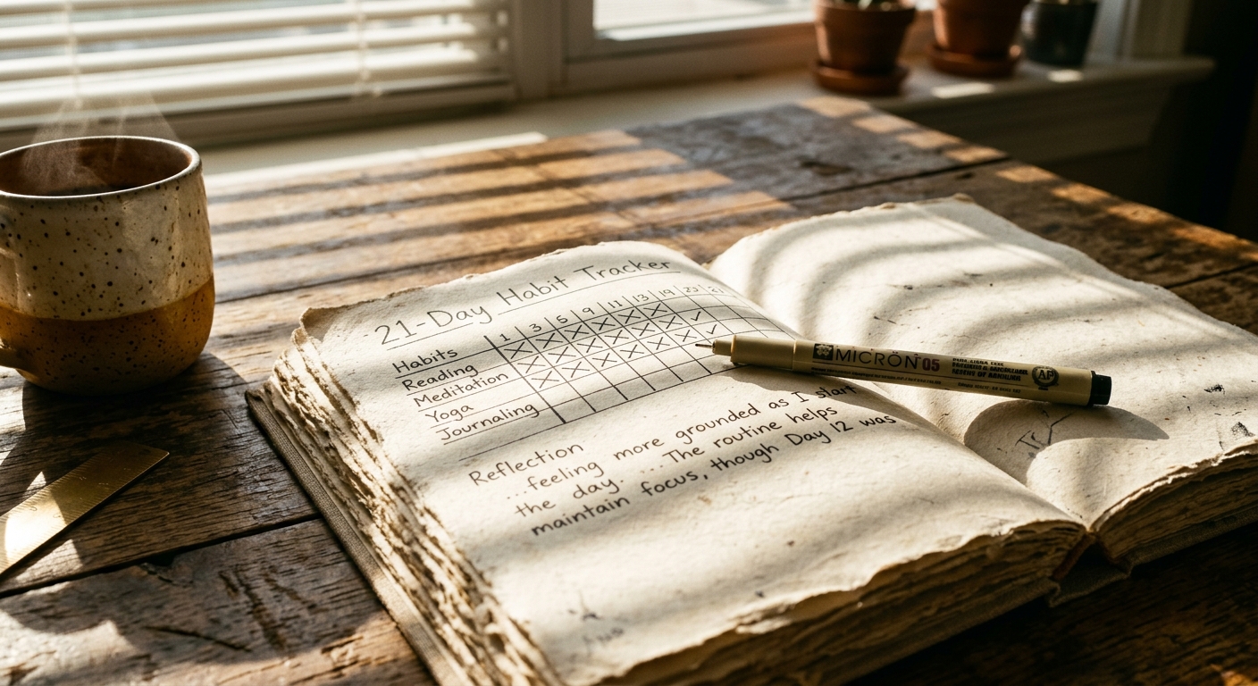 The 21-Day Journaling Challenge to Form New Habits (A Day-by-Day Guide That Actually Sticks)